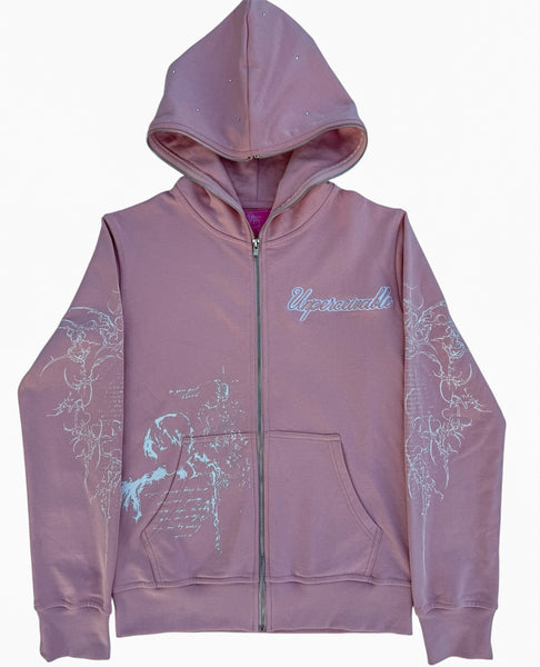 unperceivable zip up pink