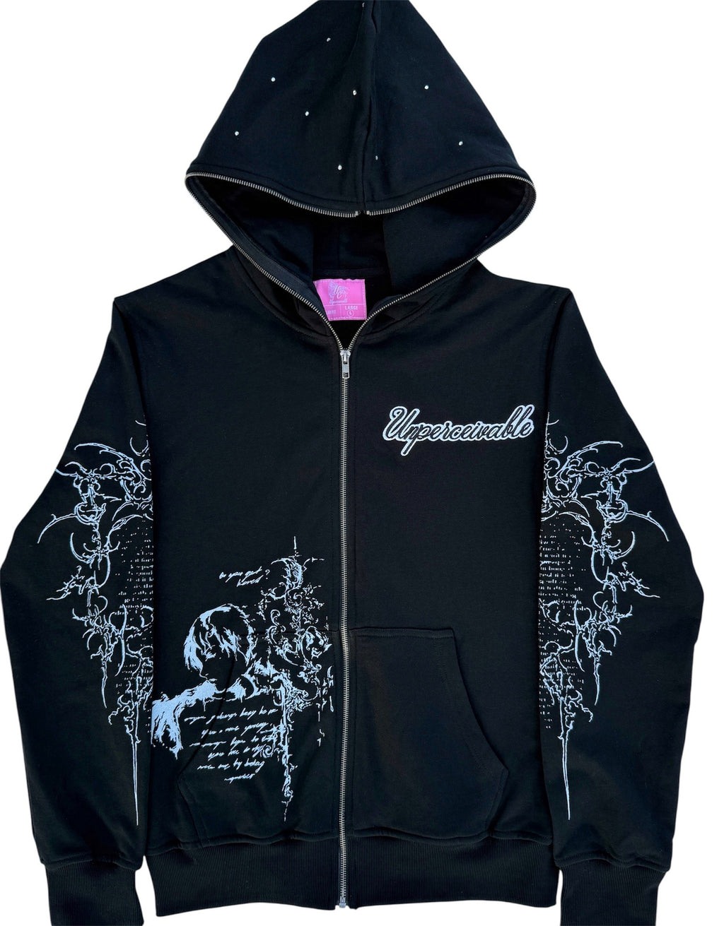 unperceivable zip up black