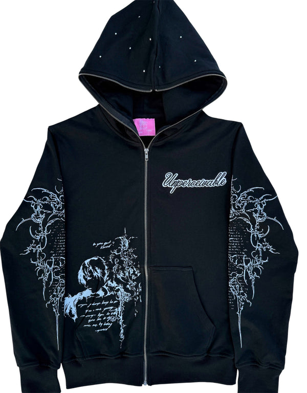 unperceivable zip up black